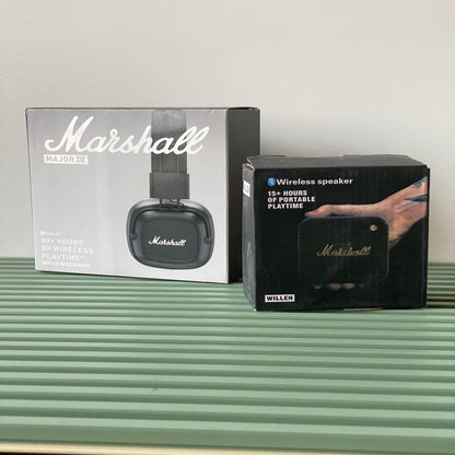 Marsh Signature Combo: Major IV Headphones + Portable Bluetooth Speaker