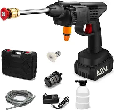 Portable Cordless Wash Water Gun 48V ( Dual battery )