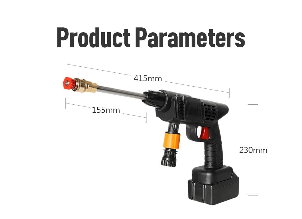 Portable Cordless Wash Water Gun 48V ( Dual battery )
