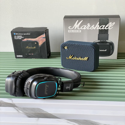 Marsh Signature Combo: Major IV Headphones + Portable Bluetooth Speaker