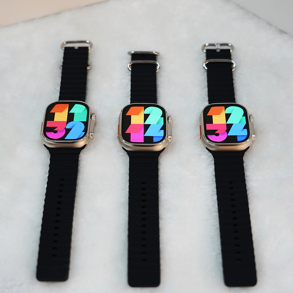 Wearfit HK10 Pro Max Ultra 60Hz Am0led Display Smartwatch 0cean Stra.p