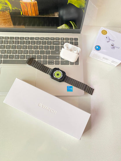 (2in1 COMBO) NR SERIES 11 LOGO WATCH + ANC NR PODS PRO + Free case + Free Magsafe wallet