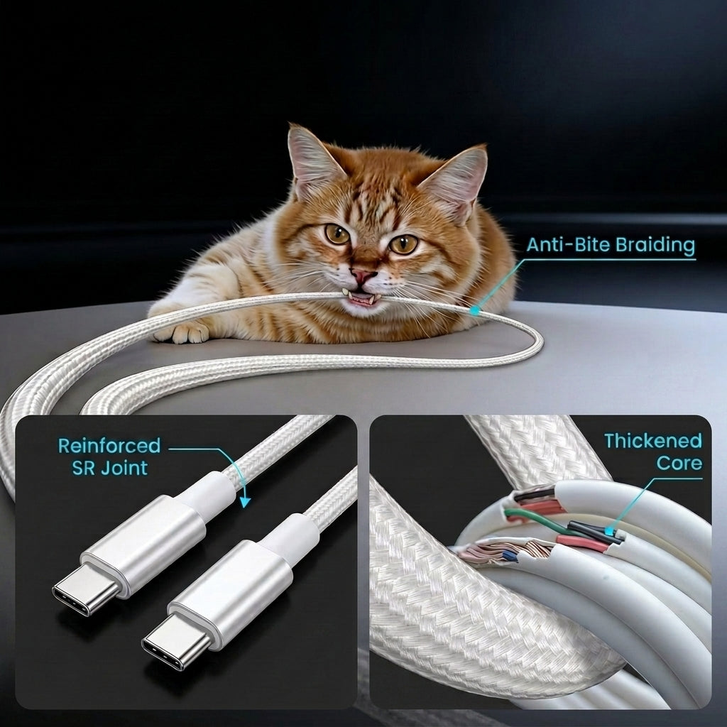 USB-C to USB-C Fast Charging Cable for Men/Women