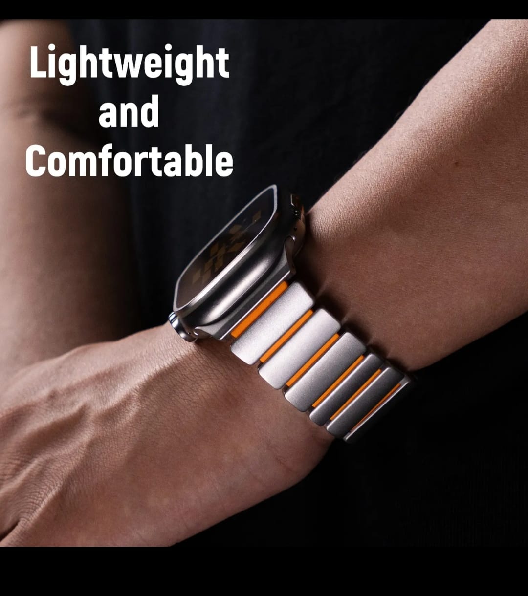 Stainless steel Apple Watch bracelet strap VoltSteel Link Band