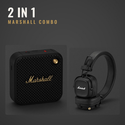 Marsh Signature Combo: Major IV Headphones + Portable Bluetooth Speaker