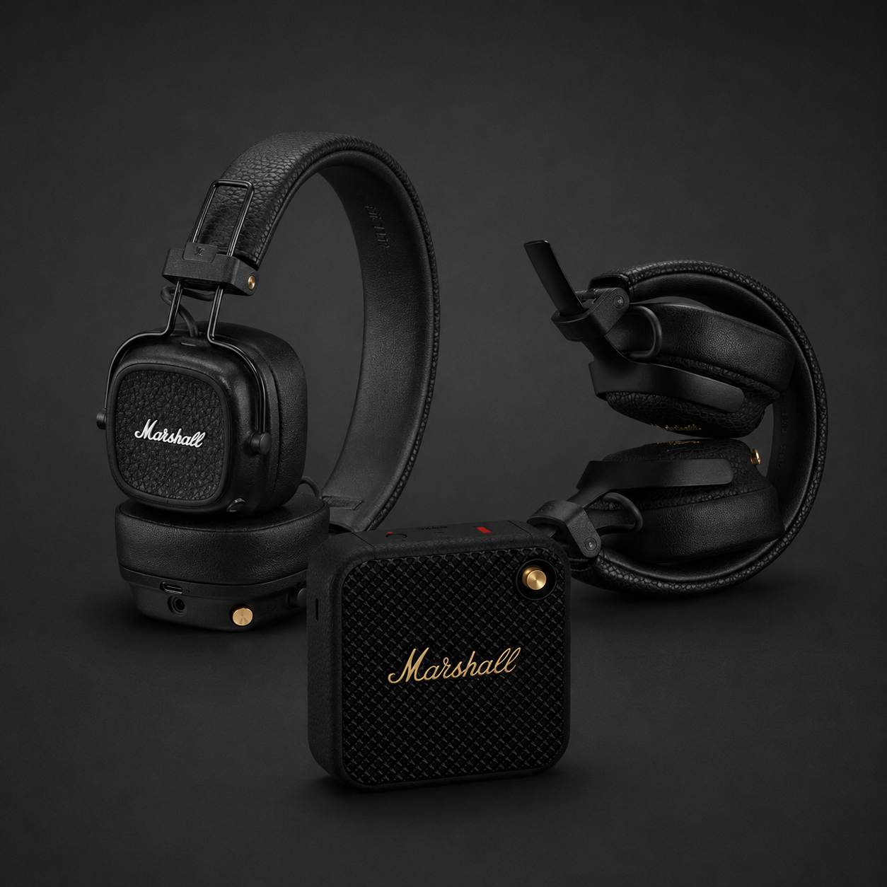 Marsh Signature Combo: Major IV Headphones + Portable Bluetooth Speaker