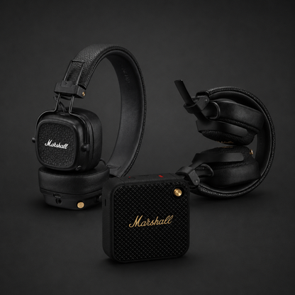 Marsh Signature Combo: Major IV Headphones + Portable Bluetooth Speaker