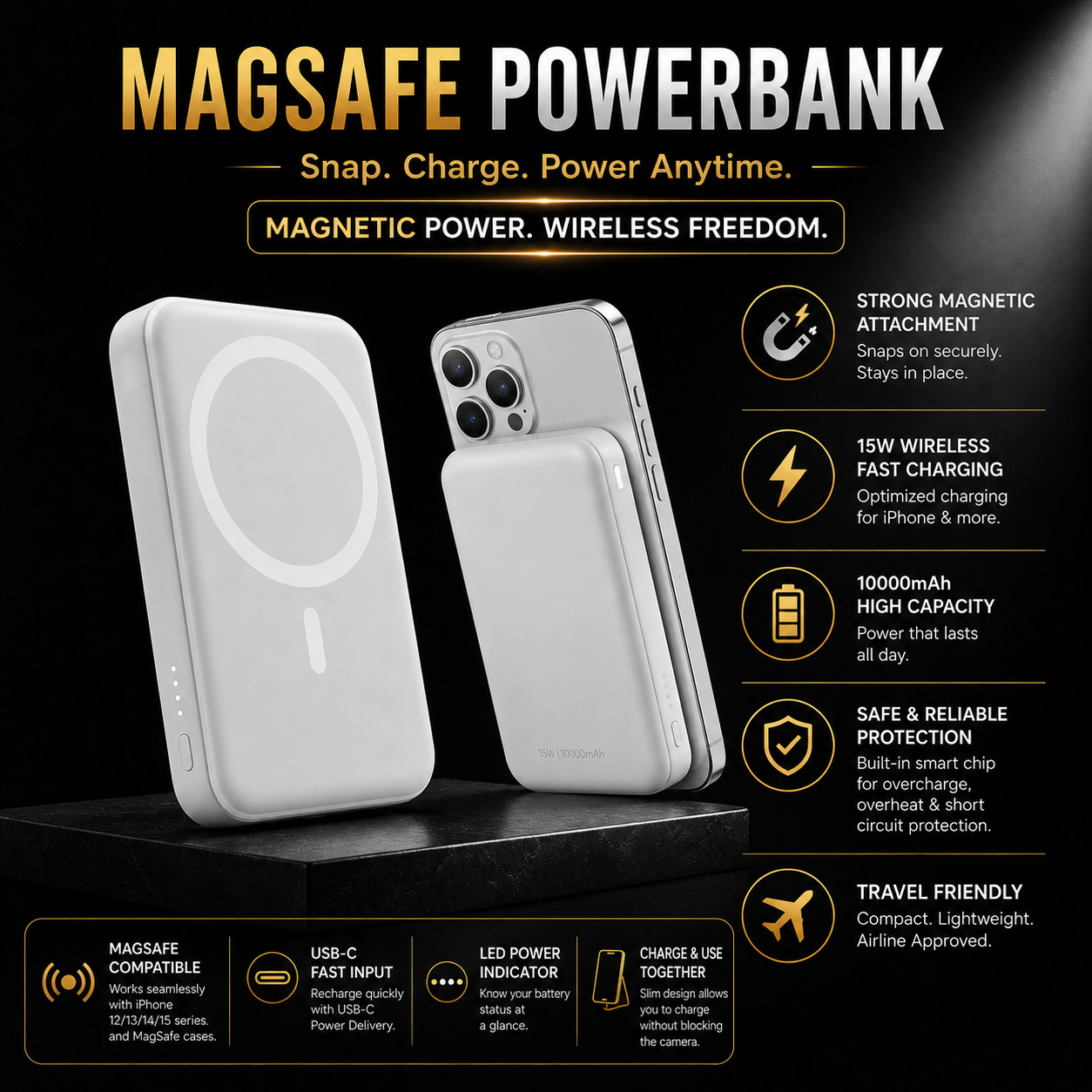 (WIRELESS COMBO) NR ANC PODS  /MAGSAFE POWERBANK COMBO